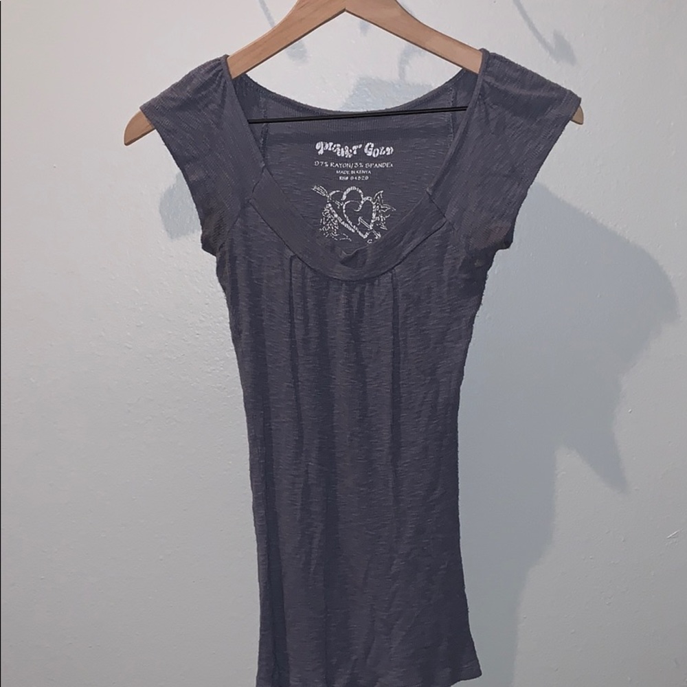 Tight Gray Blouse